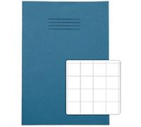 Rhino Exercise Book A4 Squared Stapled Side Bound Manila Soft Cover White 64 Pages Pack of 50