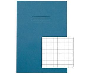 Rhino Exercise Book A4 Squared Stapled Side Bound Manila Soft Cover White 80 Pages Pack of 50