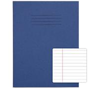 Rhino Exercise Book A5+ Ruled Stapled Side Bound Manila Dark Blue Not perforated 80 Pages Pack of 100