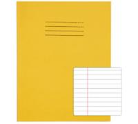 Rhino 9 x 7 Exercise Book 80 Page, Yellow, 8mm Ruled & Margin Pages (Pack 100)
