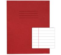 Rhino Exercise Book 8 x 6.5 - 48 Page Feint Ruled 12mm (F12) Red - Pack 100 - VEX342-66-8
