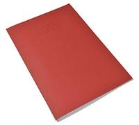 Rhino Exercise Books A4 64 Pages 8mm Ruled & Margin Red Cover - Single (EX67714-01)