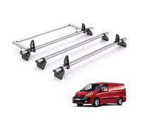 Rhino Fiat Scudo Roof Rack For 07-2016 Tailgate Models 3X Bars + Roller + Loadstops Only Fits Models With Rear Tailgate Door