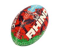 Rhino Graffiti Rugby Ball Red/blue/green (5)