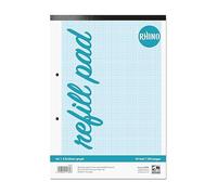 RHINO Graph Paper A4 Pad, 100 Page / 1:5:10mm Ruling, 1 Pack, Grid Paper Pad, for Maths & Science, Office & School Stationery Supplies