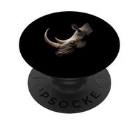 Rhino Head Wild Animal Savanna Africa Art PopSockets Adhesive PopGrip