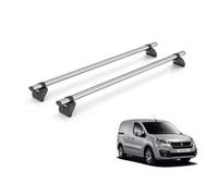 Rhino Kammbar Fleet 2 Roof Bars For Peugeot Partner (2008-2018) Models Alloy Steel Roof Rack Rails Peugeot Partner 08-18
