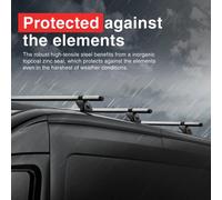 Rhino Kammbar Fleet 2 Roof Bars Roof Rack & Rear Ladder Roller Bundle For Vw Crafter (2006-2017) - Only Fits Low Roof Models