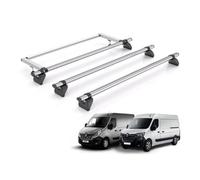Rhino Kammbar Fleet Roof Bars For Renault Master (2010+) Models - 3 Bar System Alloy Steel Roof Rack Renault Master 2010+ Models
