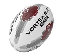 Rhino League Vortex Elite Rugby Ball White/maroon/grey (5)