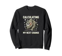 Rhino Math Charge USA Funny Logic Design Sweatshirt