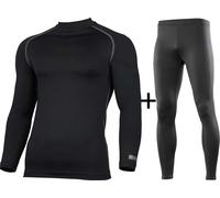 Rhino Men's Rhino Thermal Base Layer COMBO {RH001/RH011} - Black/Black - Large/X-Large