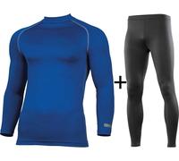 Rhino Men's Rhino Thermal Base Layer COMBO {RH001/RH011} - Royal Blue/Black - Small/Medium