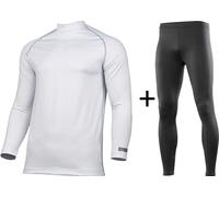 Rhino Men's Rhino Thermal Base Layer COMBO {RH001/RH011} - White/Black - Large/X-Large