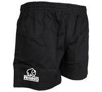 Rhino Men's Rugby Shorts, Black, Small