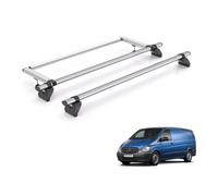 Rhino Mercedes Vito Roof Rack For 2003-2014 Compact/long Models With Barn Doors 2 Bars Only Fits Compact And Long Wheelbase Models