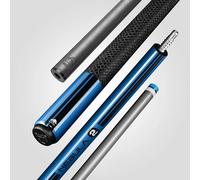 RHINO Nebula 2 Pool Cue - Premium Carbon Fiber Shaft & Composite Butt. Time Crystal Tip, Pro Taper Design. 3/8-8 Joint, Sport Wrap. Low Deflection Pool Cue (Sky Blue, 12.4 mm)