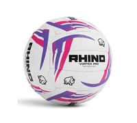 Rhino Netball Vortex Pro White/Purple/Pink Size 5