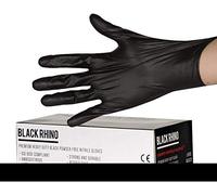 BLACK RHINO Heavy Duty Powder Free Nitrile Gloves - Large - NG502FL