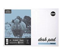 Rhino Notebook A3 Plain Adhesive Soft Cover WhiteRDPP-0 50 Sheets Pack of 10