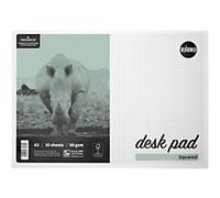 Rhino Notebook A3 Squared Adhesive Soft Cover WhiteRDPS-6 50 Sheets Pack of 10