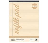 Rhino Notebook A4 Ruled Soft Cover WhiteHACFM-2 50 Sheets Pack of 6