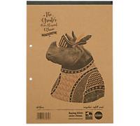 Rhino Notebook A4 Ruled Soft Cover WhiteRH4FMR-0 80 Sheets Pack of 5