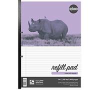 Rhino Notebook A4 Ruled Soft Cover WhiteV4DCNM-6 200 Sheets Pack of 5