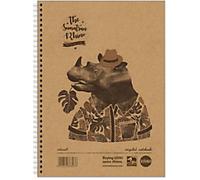 Rhino Notebook A4 Ruled Wire Side Bound Hardback White 160 Pages 80 Sheets Pack of 5