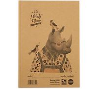 Rhino Notebook A5 Ruled Casebound Side Bound Hardback 80 Pages 40 Sheets Pack of 5