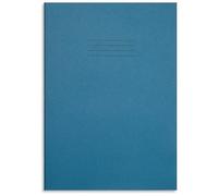 Rhino Oversized 13 x 9in Tinted Exercise Book, Light Blue Cover with Cream Coloured Paper, 10 Pack, 80 Page / 10mm Squared Dyslexia & SEN Notebook Aids & Resources