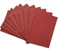 Rhino Oversized Exercise Books, 40-Page / 7mm Squared Paper Notebook, 100-Pack, 13 x 9 Writing Book, Office & School Stationery Supplies, Red