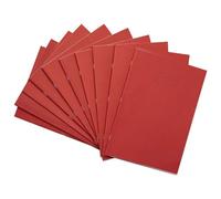 Rhino Oversized Exercise Books, 48 Page / 8mm Lined with Margin Paper Notebook, 10 Pack, 13 x 9 Writing Book, Office & School Stationery Supplies, Red