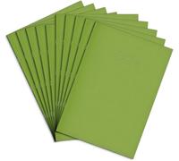 Rhino Oversized Exercise Books, 48-Page/Blank Paper Notebook, 50-Pack, 13 x 9 Writing Book, Office & School Stationery Supplies, Light Green