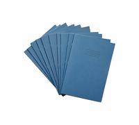 Rhino Oversized Exercise Books, 76 Page / 8mm Lined with Margin Paper Notebook, 50 Pack, 13 x 9 Writing Book, Office & School Stationery Supplies, Light Blue