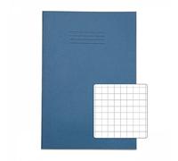 Rhino 13 x 9 Oversized Exercise Books, 80 Page, Light Blue, 10mm Squared Pages (Pack 50)