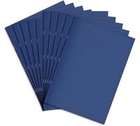 Rhino Oversized Exercise Books, 80-Page / 8mm Lined with Margin Paper Notebook, 50-Pack, 13 x 9 Writing Book, Office & School Stationery Supplies, Dark Blue