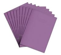 RHINO A4+ Exercise Book 80 Page Plain Purple (Pack 50)
