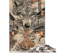 Rhino Painting Puzzles 500 Pieces Wood Puzzle Jigsaws for Adults Family Fun Jigsaws Puzzles 500pcs (52x38cm)