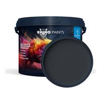 RHINO PAINTS Concrete Floor Paint from, Quick 3 hour Dry, Extremely Durable Industrial Grade Coating (Dark Grey 10L)