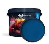RHINO PAINTS Heavy Duty Concrete Floor Paint, Quick 3 hour Dry, Extremely Durable Industrial Grade Coating (Signal Blue 10L)