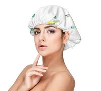 Rhino Pattern On White Background,Adult's Satin Sleeping Cap - Women's Elastic Sleep Bonnet, Adjustable Overnight Hair Cover