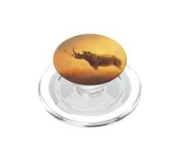 Rhino Playing Trumpet Jazz Music Animal PopSockets PopGrip for MagSafe