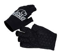 Rhino Pro Half Finger Rugby Mitts in Black | Size: Medium/Large Rhino Black M/L