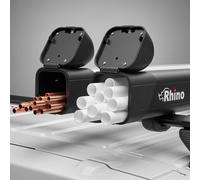 Rhino Products 3.0m PipeTube Pro Unlined, Black Anodised Aluminium Van Pipe Carrier with Integrated Locking Nose Cones, O-Ring Water Resistant Seal, Universal Roof Bar Mounting for Pipe and Conduit