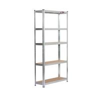 Rhino Racking 180 X 90 X 30Cm - Galvanised - 5 Tier Boltless Heavy Duty Garage Shelving Unit - 1000Kg Load Weight