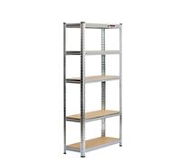 Rhino Racking 2 Bays - 150 X 75 X 30Cm - Galvanised - 5 Tier Boltless Heavy Duty Garage Shelving Unit - 1000Kg Load Weight