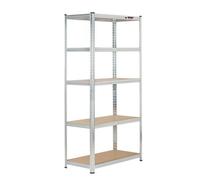 Rhino Racking 2 Bays - 180 X 90 X 45Cm - Galvanised - 5 Tier Boltless Heavy Duty Garage Shelving Unit - 1000Kg Load Weight