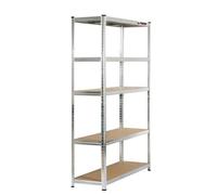 Rhino Racking 3 Bays - 180 X 120 X 40Cm - Galvanised - 5 Tier Boltless Heavy Duty Garage Shelving Unit - 1000Kg Load Weight