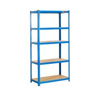 Rhino Racking - 5 Tier Heavy-Duty Industrial Storage Shelves - Blue - 180x90x45cm